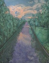 Seven Views of Monastyrka River. The White Nights Season